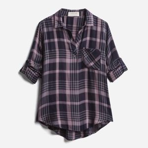 Cloth & Stone Olxi Split Neck Top XXL